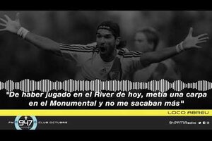 Sebastián Abreu: "Si jugaba en este River, metía una carpa en el Monumental y no me sacaban más"