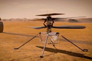 El helicóptero Ingenuity logró hacer un llamado desde Marte (Fuente: NASA)