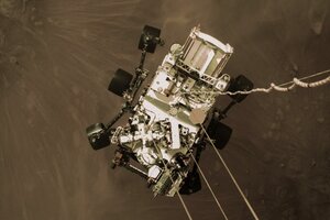 La NASA difundió el primer video de la llegada del robot Perseverance a Marte 