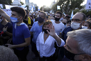 Bolsas mortuorias en Plaza de Mayo: denuncian a Patricia Bullrich por incitación a la violencia (Fuente: Kala Moreno Parra)