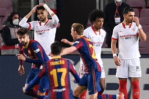 Barcelona tuvo su noche épica y revirtió la serie ante Sevilla (Fuente: AFP)