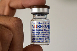 La vacuna cubana Soberana 02 entra en la fase 3 de ensayos clínicos (Fuente: AFP)