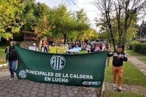La Caldera: municipales iniciaron un paro por tiempo indeterminado