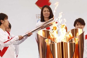 Tokio 2020: Se inició el relevo de la llama olímpica