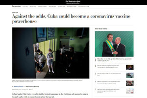 Coronavirus: hasta el Washington Post destacó a la vacuna cubana Soberana