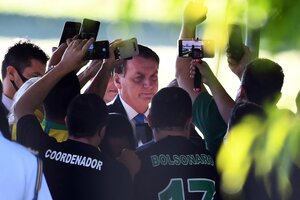 En medio de la peor crisis, Bolsonaro criticó el confinamiento (Fuente: AFP)