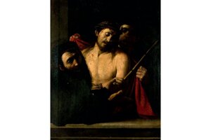 La pintura que podría ser de Caravaggio y, por tanto, valer una fortuna.  (Fuente: EFE)