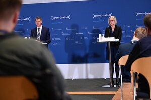 Dinamarca: una funcionaria de Salud se desmayó en plena conferencia de prensa (Fuente: AFP)