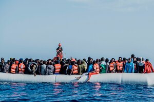 Rescate en el Mediterráneo (Fuente: EFE)