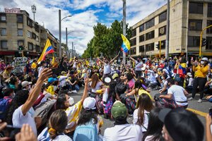 Una delegación argentina viajará a Colombia para acompañar las masivas protestas (Fuente: AFP)