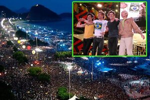 The Rolling Stones lanza su show en Copacabana (Fuente: AFP)
