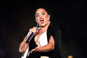 La estrella pop estadounidense Demi Lovato contó que se identifica con el género no binario (Fuente: AFP)