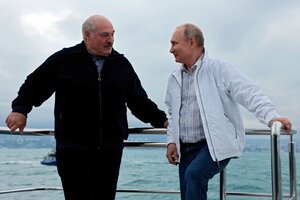 Lukashenko refuerza su vínculo con Putin mientras enfrenta sanciones de la Unión Europea (Fuente: EFE)