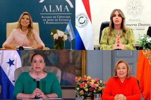 Reunión virtual entre Fabiola Yañez y las Primeras Damas de ALMA