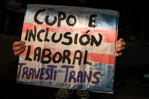 Inclusión en el mercado de trabajo para trans, travesti y transgénero (Fuente: Télam)