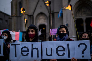 Tres meses de la desaparición de Tehuel de la Torre (Fuente: Télam)