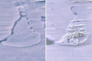Las increíbles fotos de un lago antártico que desapareció repentinamente (Fuente: DPA)