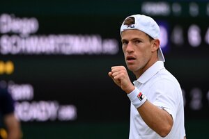 Schwartzman, la única alegría argentina en Wimbledon (Fuente: AFP)