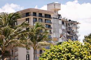 Derrumbe en Miami: aceleran la demolición del edificio por la tormenta tropical Elsa (Fuente: AFP)