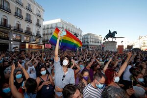 España: multitudinarias marchas para reclamar justicia por el crimen de odio de Samuel Luiz Muñiz (Fuente: EFE)