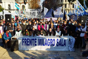 Dos mil días con Milagro Sala detenida: organizaciones políticas y sociales reclamaron su liberación (Fuente: Bernardino Avila)