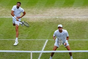 Zeballos llegó a la final de Wimbledon en dobles (Fuente: AFP)