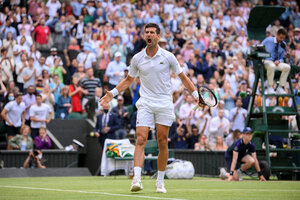 Djokovic venció a Shapovalov y es finalista en Wimbledon (Fuente: AFP)