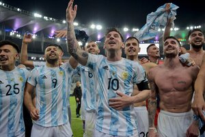 Copa América: el saludo de Alberto Fernández y Cristina Kirchner a los campeones (Fuente: NA)