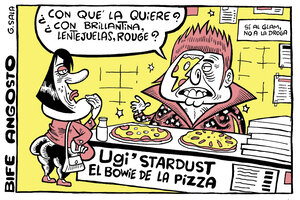 Ugi' Stardust, el Bowie de la pizza (Fuente: Gustavo Sala)