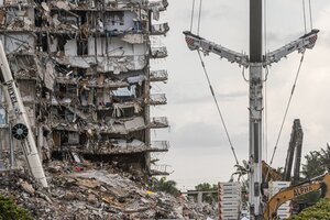 Derrumbe en Miami: un juez autorizó la venta del terreno donde estaba el edificio (Fuente: AFP)