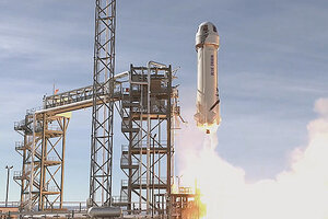 Jeff Bezos viajará al espacio con un joven de 18 años en la nave New Shepard