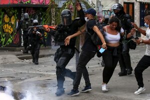 Una misión argentina denunció un plan sistemático de represión ilegal en Colombia (Fuente: AFP)