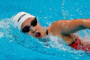 Delfina Pignatiello: la vida de la figura argentina que debutó en los Juegos Olímpicos y estuvo a punto de dejar la natación (Fuente: EFE)