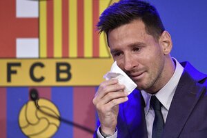 Lionel Messi, entre lágrimas: "Me hubiese gustado despedirme de otra manera" (Fuente: AFP)