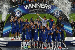 Chelsea, por penales, alzó la Supercopa de Europa (Fuente: AFP)
