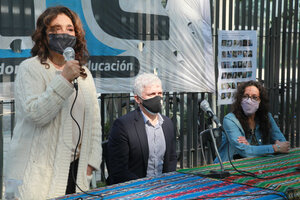 CABA: Clase pública contra la presencialidad sin cuidados en las escuelas (Fuente: Jorge Larrosa)