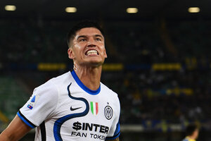 Liga italiana: Joaquín Correa hizo dos goles en su debut en el Inter (Fuente: AFP)