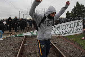 Levantaron el corte en las vías del tren Roca (Fuente: Bernardino Avila)