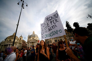 Italia: detuvieron a organizadores de marchas antivacunas (Fuente: AFP)