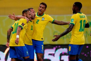 Brasil venció a Perú y sigue implacable en las Eliminatorias (Fuente: AFP)