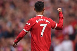 Cristiano Ronaldo marcó doblete en su regreso a Manchester United (Fuente: AFP)