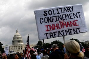 Estados Unidos: protesta de trumpistas solitarios (Fuente: AFP)