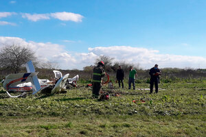 Cayó una avioneta en cercanías de la Autopista Buenos Aires-La Plata y murieron las dos personas a bordo