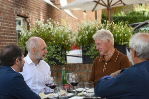 Horacio Rodríguez Larreta se reunió el domingo con Bill Clinton.