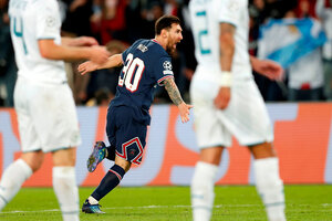 Messi anotó su primer gol con el PSG para vencer al City de Guardiola por la Champions