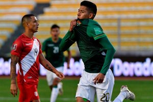 Bolivia sorprendió a Perú y lo derrotó 1-0 (Fuente: EFE)