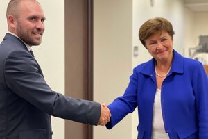 Martín Guzmán con Kristalina Georgieva, una reunión desde las trincheras