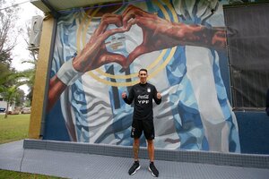 El espectacular mural que la AFA descubrió para los campeones de América (Fuente: Prensa AFA)