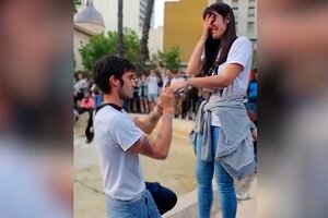 Día de la Lealtad: le propuso casamiento en plena Plaza de Mayo