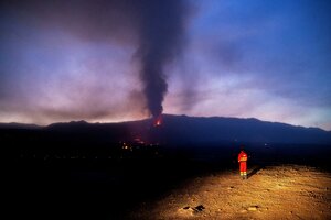 Las emanaciones del volcán de La Palma  llegaron hasta el Caribe (Fuente: AFP)